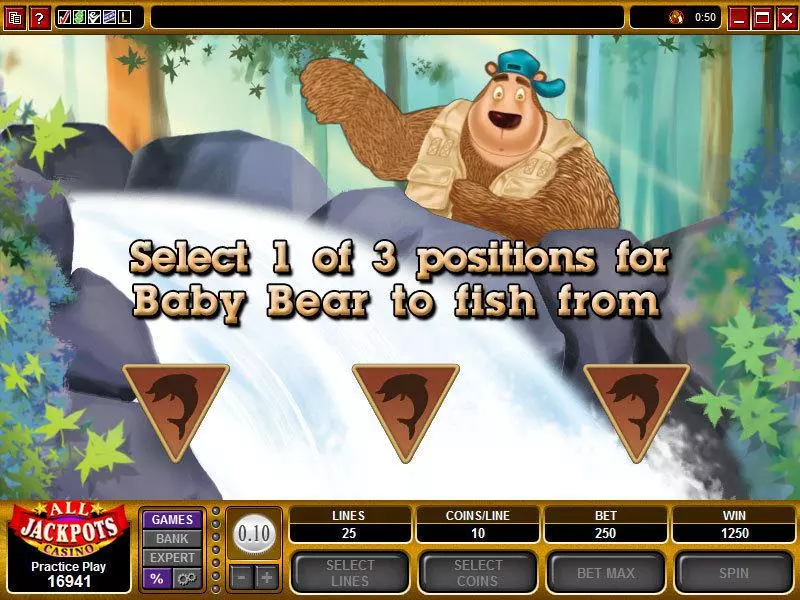 Bonus 1 - Bearly Fishing Microgaming Slots Game