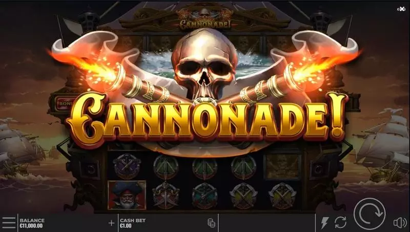 Logo - Cannonade! Yggdrasil Slots Game