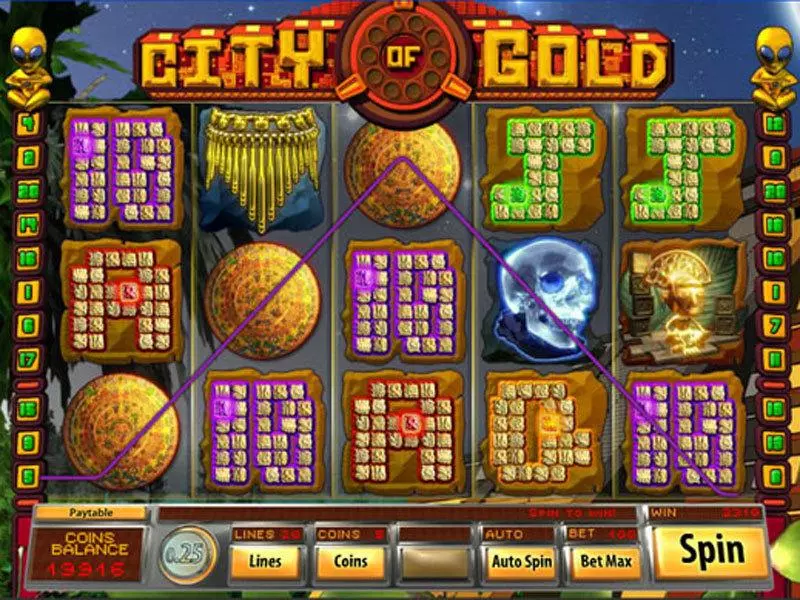Main Screen Reels - City of Gold Saucify Slots Game