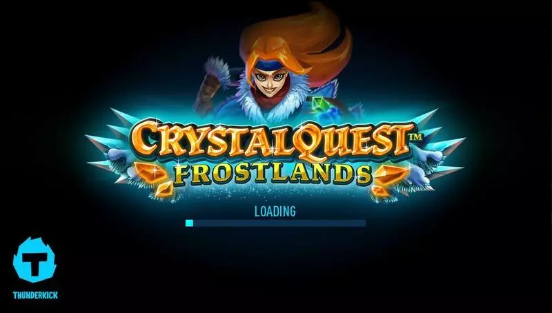 Logo - Crystal Quest: Frostlands Thunderkick Slots Game