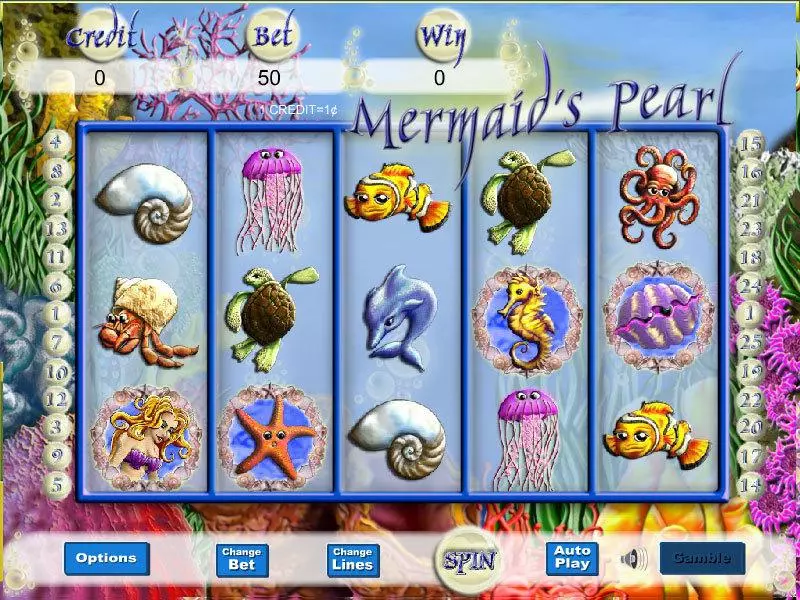 Main Screen Reels - Mermaid Magic Player Preferred Slots Game