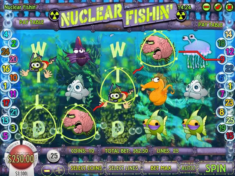 Bonus 1 - Nuclear Fishin Rival Slots Game