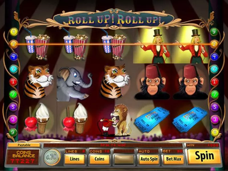 Main Screen Reels - Roll Up Roll Up Saucify Slots Game