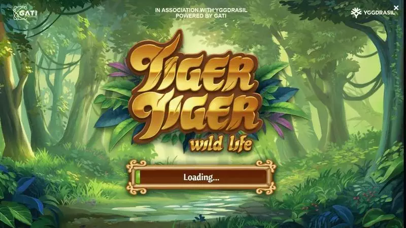 Introduction Screen - Tiger Tiger Wild Life G.games Slots Game