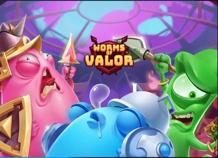Introduction Screen - Worms of Valor AvatarUX Slots Game