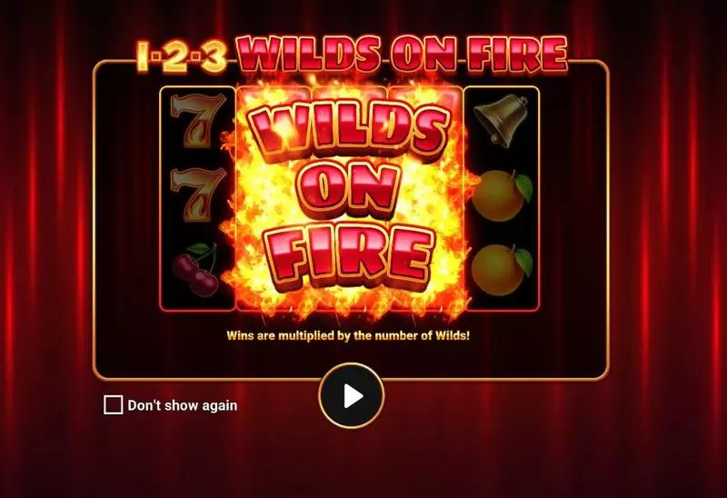 Introduction Screen - 1-2-3 Wilds on Fire Apparat Gaming Slots Game