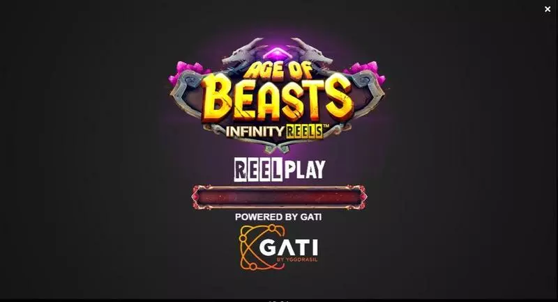 Introduction Screen - Age of Beasts Infinity Reels ReelPlay Slots Game