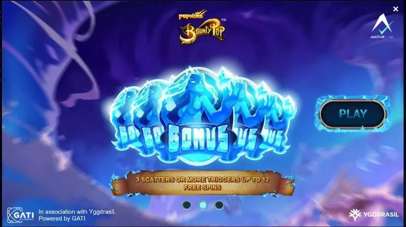 Info and Rules - BountyPop AvatarUX Slots Game