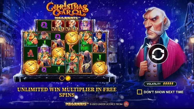 Info and Rules - Christmas Carol Megaways Pragmatic Play Slots Game