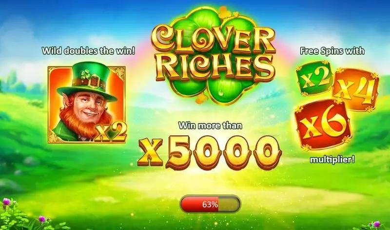 Info and Rules - Clover Riches Playson Slots Game
