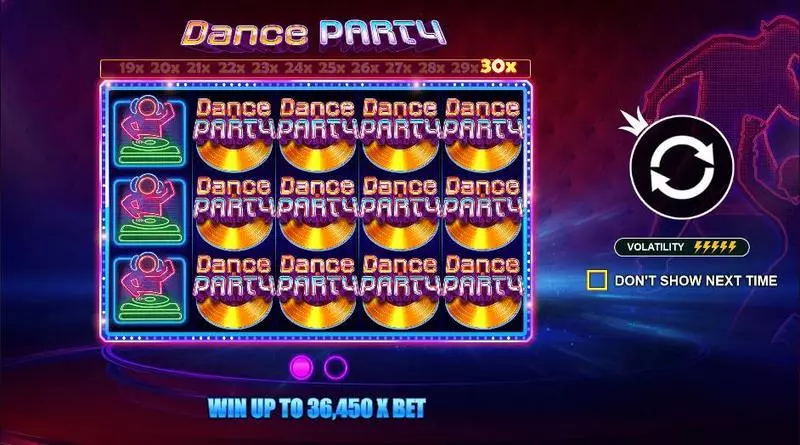 Info and Rules - Dance Party Pragmatic Play Slots Game