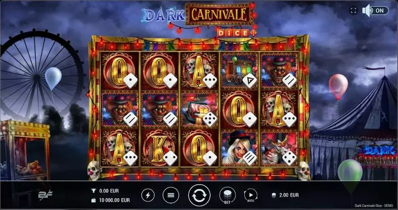Main Screen Reels - Dark Carnivale Dice BF Games Slots Game