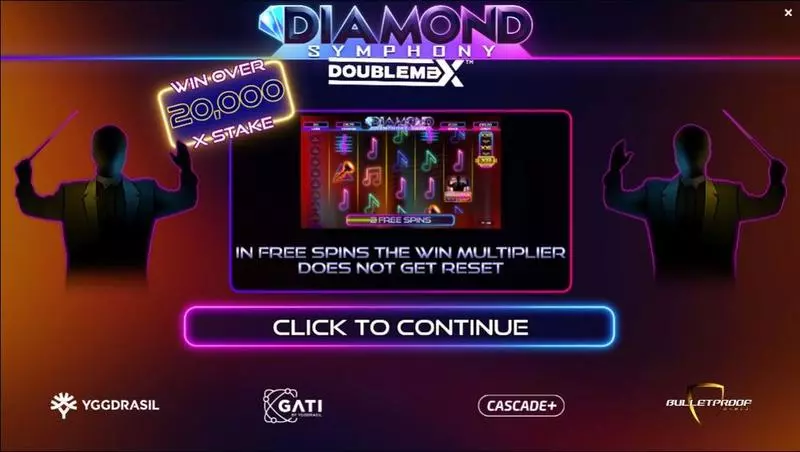 Info and Rules - Diamond Symphony DoubleMax Bulletproof Games Slots Game