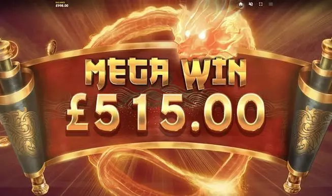 Winning Screenshot - Dragon's Luck Deluxe Red Tiger Gaming Slots Game