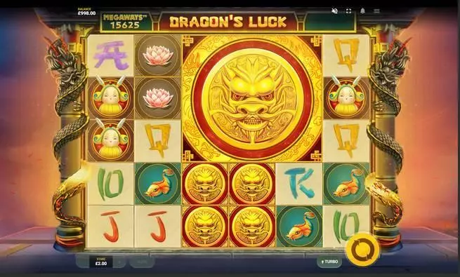 Main Screen Reels - Dragon's Luck MegaWays Red Tiger Gaming Slots Game