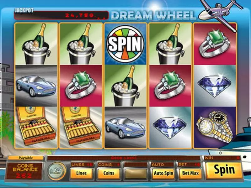 Main Screen Reels - Dream Wheel Video Saucify Slots Game