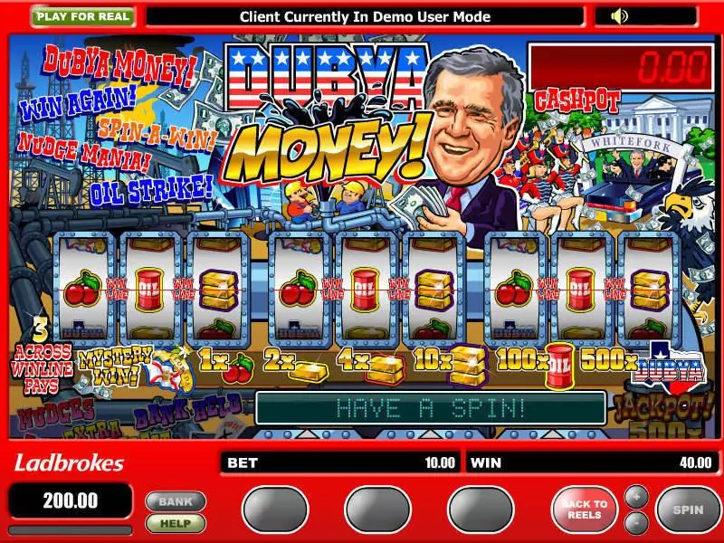 Bonus 1 - Dubya Money Microgaming Slots Game