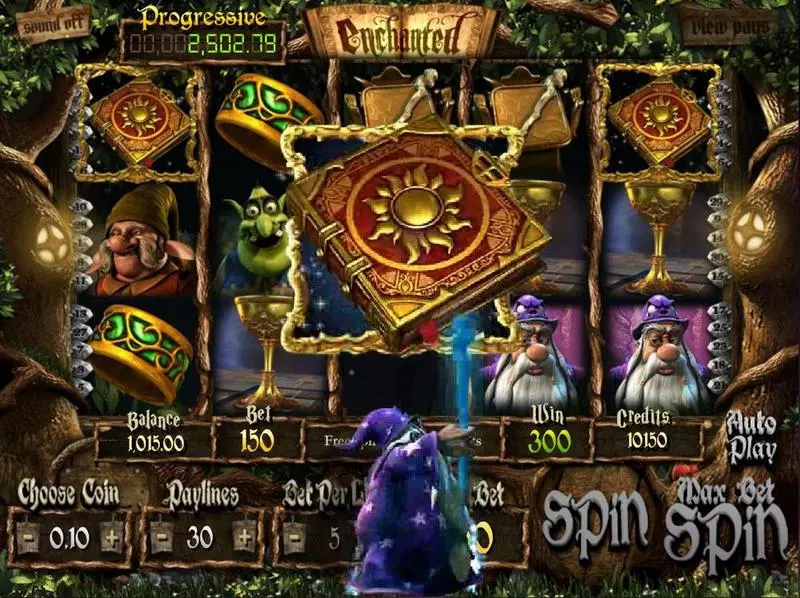 Introduction Screen - Enchanted BetSoft Slots Game