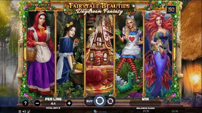 Main Screen Reels - Fairytale Beauties – Daydream Fantasy Spinomenal Slots Game