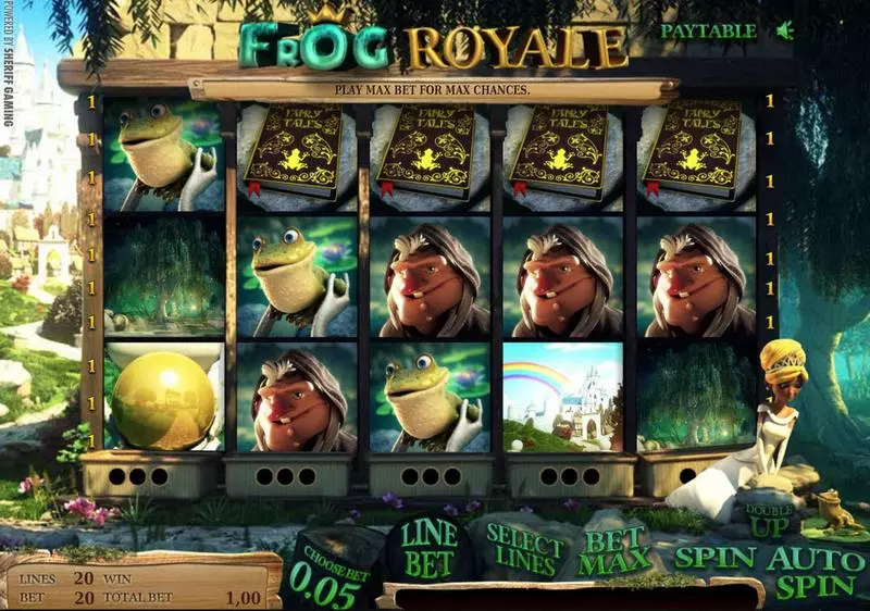 Main Screen Reels - Frog Royale Sheriff Gaming Slots Game