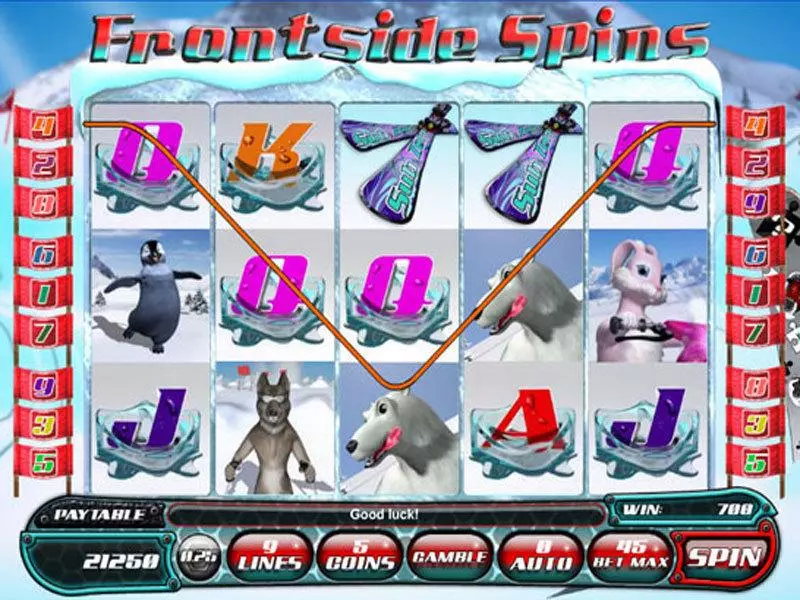 Main Screen Reels - Frontside Spins Saucify Slots Game
