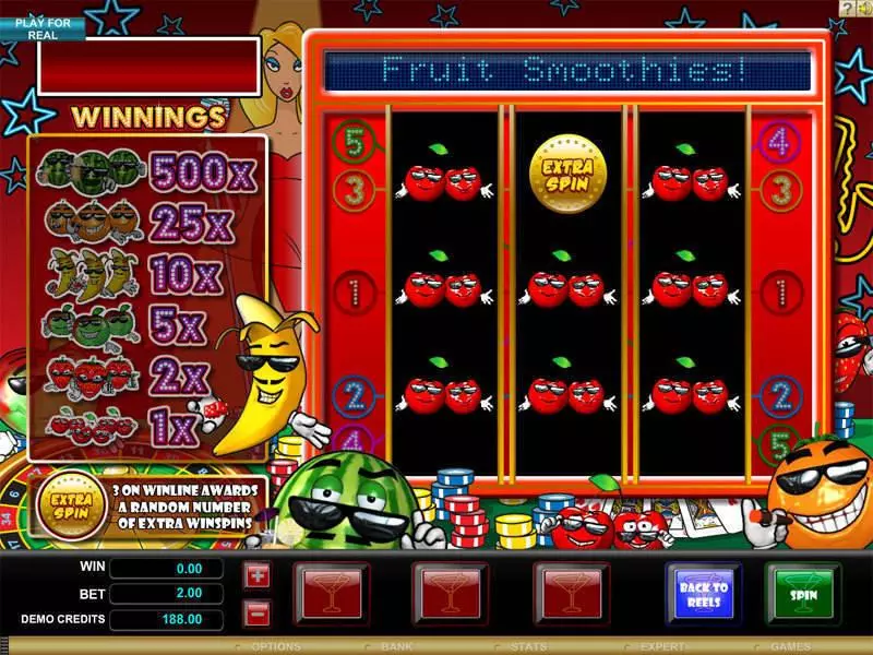 Bonus 1 - Fruit Smoothie Microgaming Slots Game