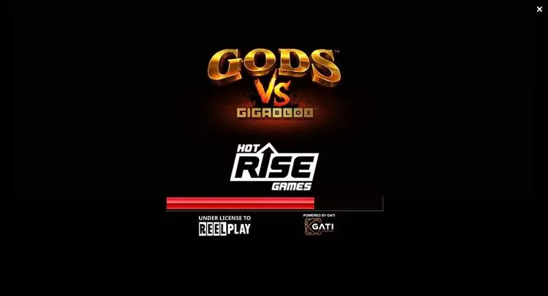 Introduction Screen - Gods VS Gigablox ReelPlay Slots Game