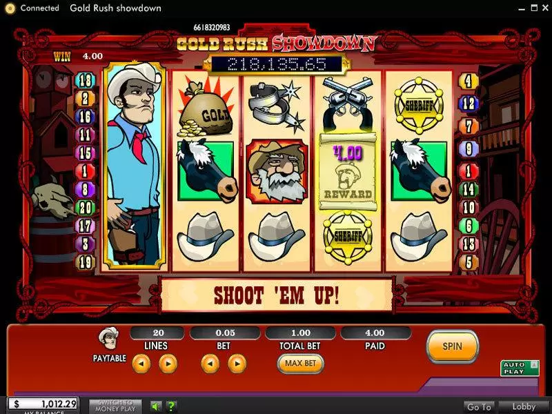 Bonus 1 - Gold Rush Showdown 888 Slots Game