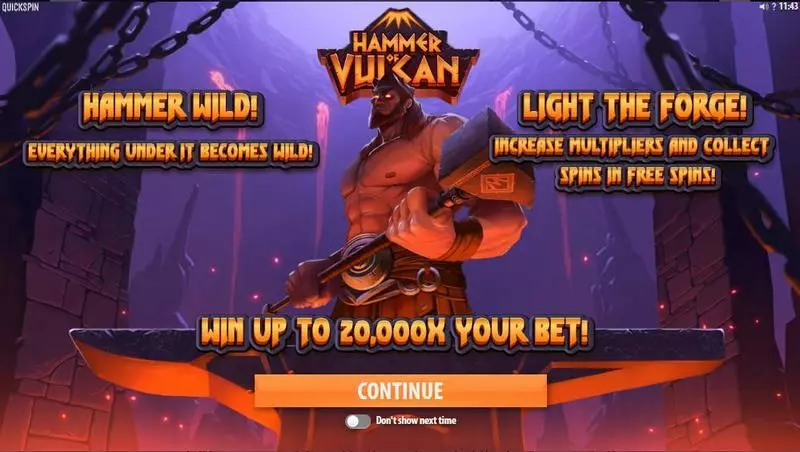 Bonus 1 - Hammer of Vulcan Quickspin Slots Game