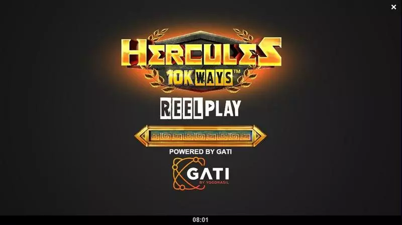 Introduction Screen - Hercules 10K WAYS ReelPlay Slots Game
