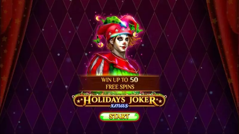 Introduction Screen - Holidays Joker – Xmas Spinomenal Slots Game