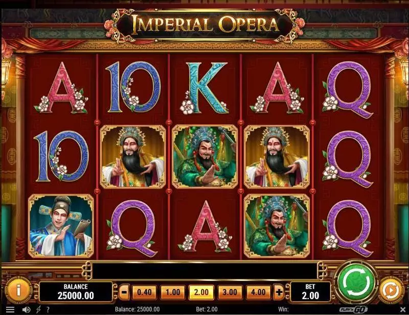 Main Screen Reels - Imperial Opera Play'n GO Slots Game