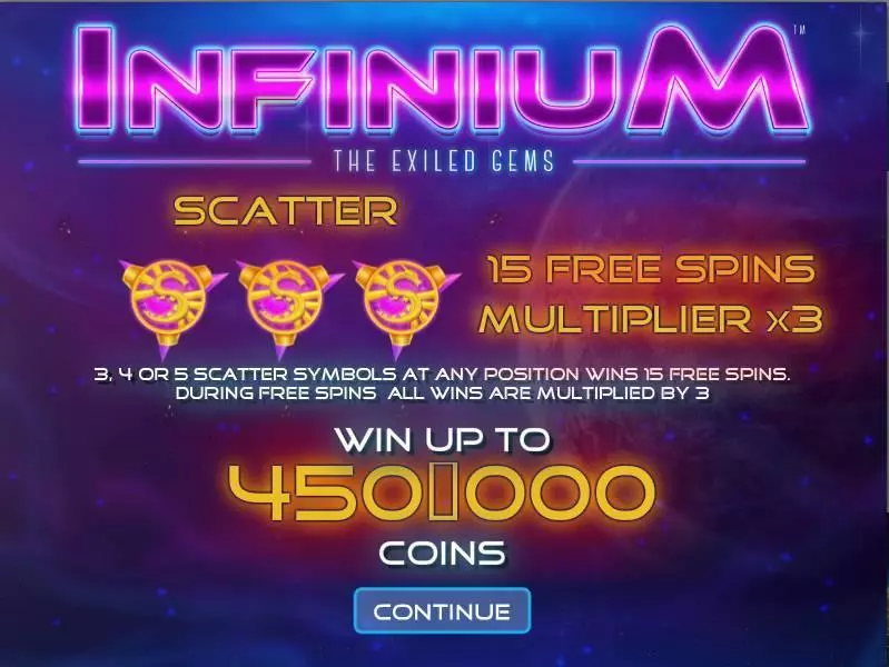 Info and Rules - Infinium Zeus Play Slots Game
