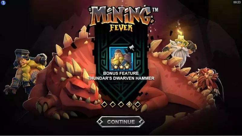 Info and Rules - Mining Fever Microgaming Slots Game