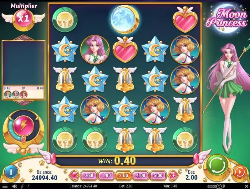 Main Screen Reels - Moon Princess Play'n GO Slots Game