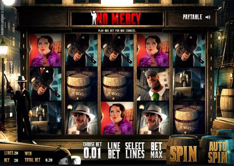 Main Screen Reels - No Mercy Sheriff Gaming Slots Game