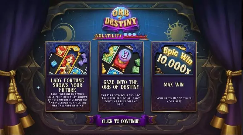 Info and Rules - Orb of Destiny Hacksaw Gaming Slots Game