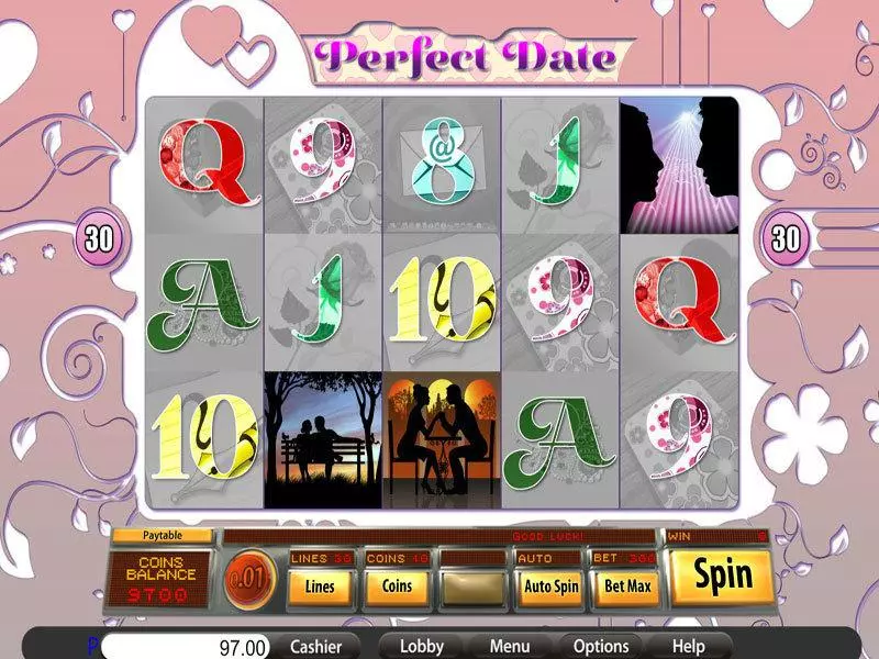 Main Screen Reels - Perfect Date Saucify Slots Game