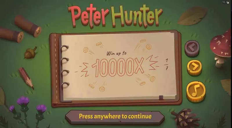 Introduction Screen - Peter Hunter Peter&Sons Slots Game