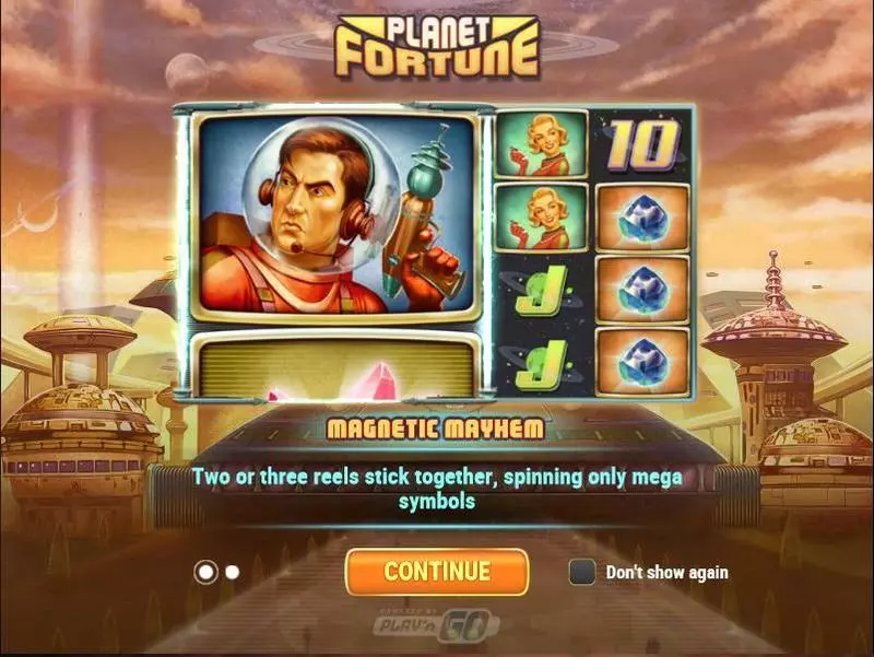 Info and Rules - Planet Fortune Play'n GO Slots Game