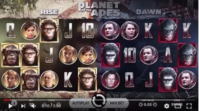 Info and Rules - Planet of Apes NetEnt Slots Game