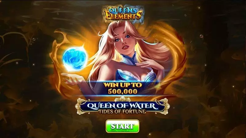 Introduction Screen - Queen Of Water – Tides Of Fortune Spinomenal Slots Game