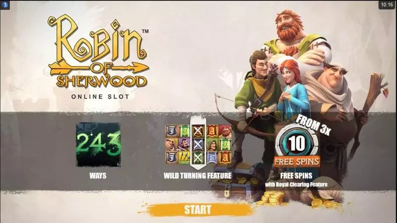 Info and Rules - Robin of Sherwood Microgaming Slots Game