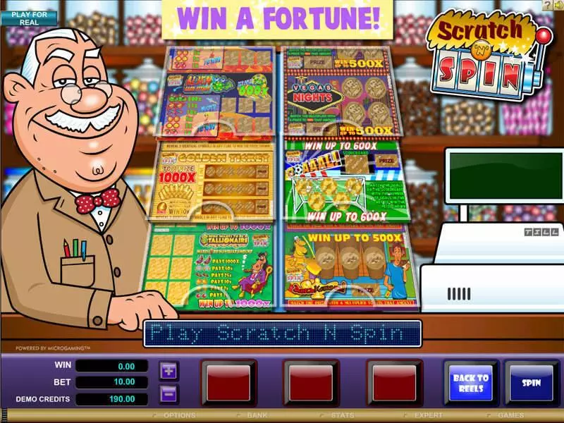 Bonus 1 - Scratch n Spin Microgaming Slots Game