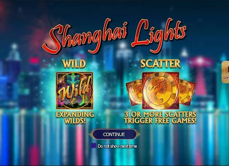 Info and Rules - Shanghai Lights RTG Slots Game