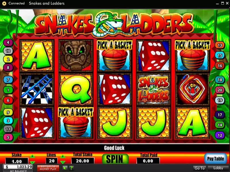 Bonus 1 - Snakes and Ladders 888 Slots Game