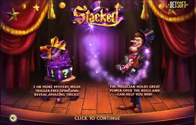 Info and Rules - Stacked BetSoft Slots Game