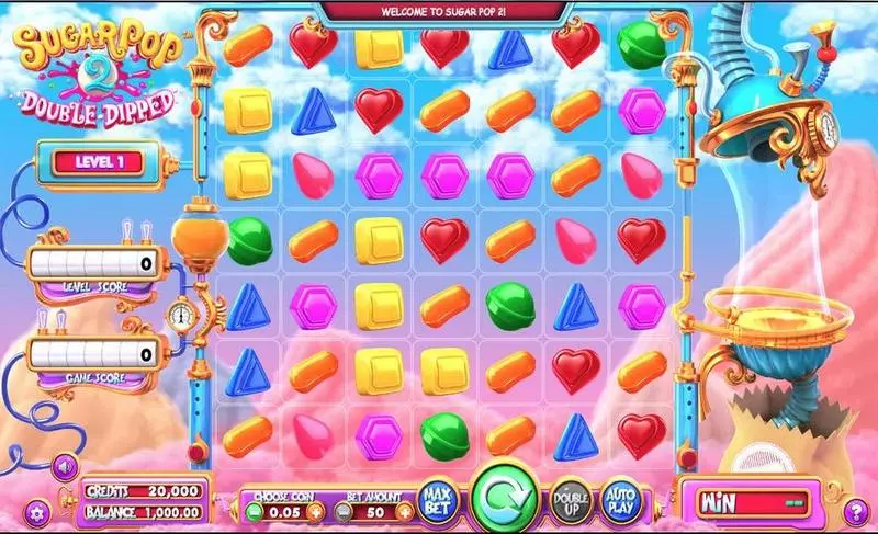 Main Screen Reels - Sugar Pop 2: Double Dipped BetSoft Slots Game