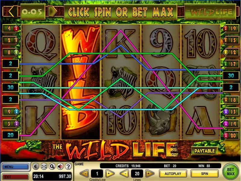 Bonus 1 - The Wild Life GTECH Slots Game