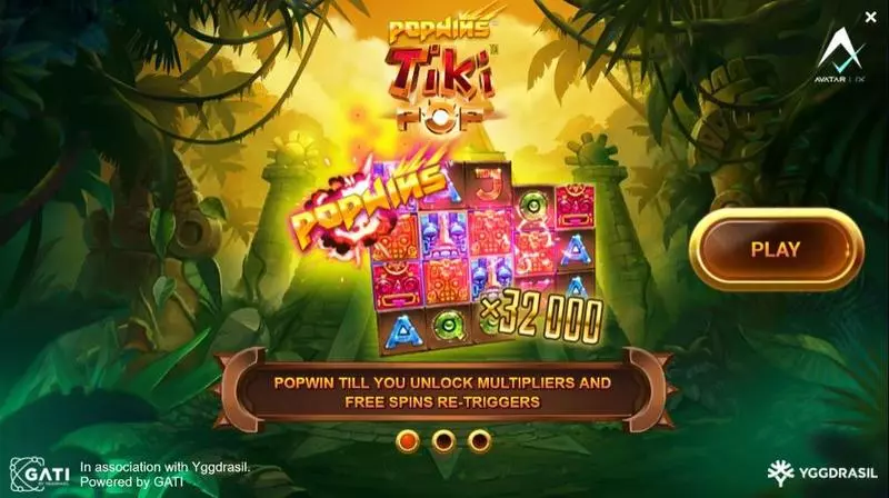Info and Rules - TikiPop AvatarUX Slots Game